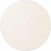 Elle Decoration Puristic rond wollen vloerkleed Knots Naturel/Wit - Rond 160 Ø - (M)