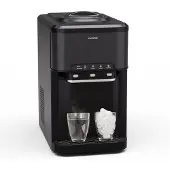 Klarstein IJsblokjesmachine Aqueous 3-in-1 - Zwart,3L 43 cm - voor Bar voor Thuis - Waterreservoir - voor Keuken - Display - Ice Maker Ice Cube Maker IJsmaker IJsblokjesmaker Eismaschine - voor Feest