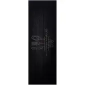 vidaXL Keuken Tapijt Zwart 180 x 60 cm 100% Polyamide Wasbaar