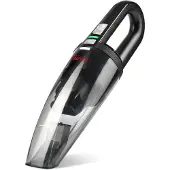 Girmi AP1600 Draagbare Oplaadbare Vaste Stofzuiger, Stofzuiger, Transparant, Zwart