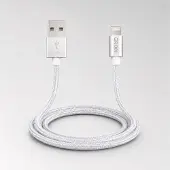 Grixx laadkabel USB-A naar Lightning 1 m MFi laden en data wit