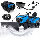 Thunder HEXWELT HW-TR-452 Zitmaaier 452cc - Sneeuwploeg + Aanhanger + Sneeuwkettingen + Hoes