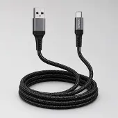 Grixx laadkabel USB-A naar USB-C 3 m USB 2.0 laden en data zwart