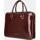 Laurent David Rita laptoptas 15 inch croco bordeaux