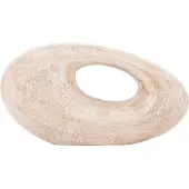 Ptmd Haidin Beige Casted Alu Bulby Shaped Statue Wide
