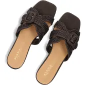 Ayana Dames Slippers 0667-6 - Bruin - Maat 37
