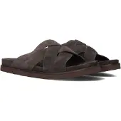 Stefano lauran Heren Slippers 26004 - Bruin - Maat 47