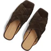 Stefano lauran Dames Slippers 4004a - Bruin - Maat 38