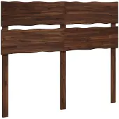 vidaXL Live Edge Hoofdbord ROSTOCK Donkerbruin 120 cm