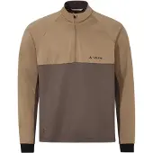 Vaude - Qimsa Halfzip L/S Shirt - Fietsshirt XL, bruin/beige