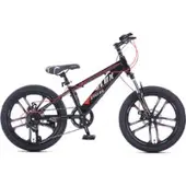 Cyclux 18 Inch Kinder Mountainbike – 7-speed Shimano – Voorvering – Dubbele Schijfremmen Rood