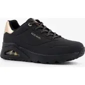 SKECHERS Sneakers laag 'Uno' goud / zwart