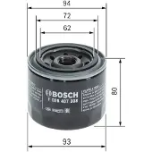 Bosch F 026 407 398 Oliefilter