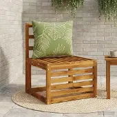 vidaXL Rugkussen PUTTEN 100% Polyester Blad Design 60 x 40 x 15 cm