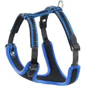 Ferplast Ergocomfort P, Borsttuig, Maat L, Zwart, Blauw, Effen, 80 cm