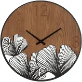 Mauro Ferretti Wandklok WOOD, bruin, diameter 60 cm