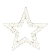Luca Lighting Ster Hangend met Warm Witte LED Verlichting - Ø36 cm - Metaal - Wit