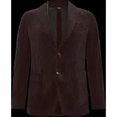 BOSS Slim-fit blazer van een katoen-kasjmiermix Maat 56