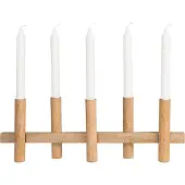 ERNST kandelaar 5 kaarsen Licht hout