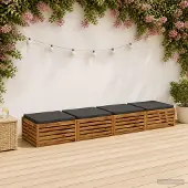 vidaXL Zitkussens SOEST 4 st 100% Polyester Antraciet 80 x 80 x 5 cm