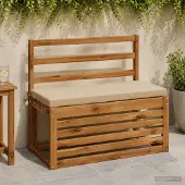 vidaXL Bankkussen SOEST 100% Polyester Zand 80 x 40 x 5 cm