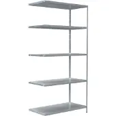 Schulte Legborden zonder bouten in modulair systeem, aanbouwstelling, 1000 x 500 x 2000 mm, gegalvaniseerd
