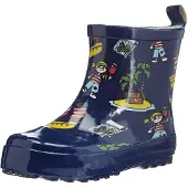 Playshoes Regenlaarzen donkerblauw / bruin / geel / rood