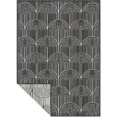 Home Collection Dubbelzijdig Buitenkleed Flatweave - Zwart 80 x 150 cm