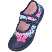 Beck Huisschoenen 'Beauty' lichtblauw / donkerblauw / pink