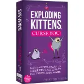 Exploding Kittens Curse You! | Tactisch Partyspel met Vloeken | 2 tot 5 Spelers | Vanaf 7 Jaar | 15 Minuten