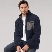 Lagooners Heren Rafferty Borg Ritsjack Navy/Charcoal