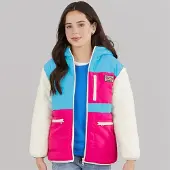 Lagooners Meisjes whimble mantel van middellange lengte - Hot Pink