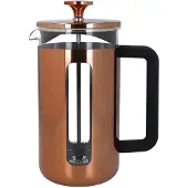 La Cafetière Pisa - Koffiemachine, roestvrij staal, voor acht kopjes, koperkleurig, cadeauverpakking