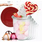 Weck Glazen Potten 160ml met Siliconen Deksel - Set van 6