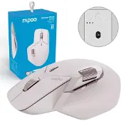 Rapoo MT760M, ontworpen voor rechtshandigen, optische muis, Bluetooth, 4000 DPI, roze