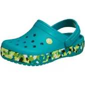 Crocs Crocband Clog, Turbo Teal/Multi, maat 45 EU (kindermaat), Turbo Teal Multi, maat 28/29 EU