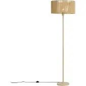 QAZQA Vloerlamp beige met papieren touw kap 50/50/25 - Simplo