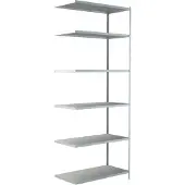 Schulte Legborden in modulair systeem, aanbouwstelling, 1000 x 500 x 2500 mm, wit