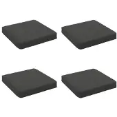 vidaXL 4-Piece Zitkussens VUGHT 4 st 100% Polyester Antraciet