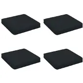 vidaXL 4-Piece Zitkussens VUGHT 4 st 100% Polyester Donkerblauw