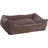Flamingo hondenbed, rechthoekig, taupe kleur, afmetingen: 100 x 80 x 25 cm