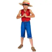 Netflix Déguisement enfant Luffy Taille 9-10 ans