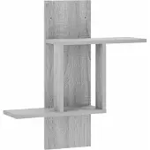 vidaXL Wandplank Grijs Sonoma 59 x 17 x 63 cm Bewerkt hout