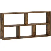 vidaXL Wandplank Gerookt eiken 102 x 17 x 50 cm Bewerkt hout