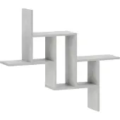 vidaXL Wandplank Betongrijs 87 x 17 x 75 cm Bewerkt hout