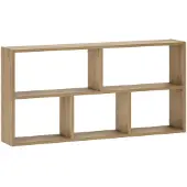 vidaXL Wandplank Artisanaal eiken 102 x 17 x 50 cm Bewerkt hout