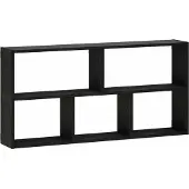 vidaXL Wandplank Zwart eiken 102 x 17 x 50 cm Bewerkt hout