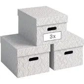 Leitz Opbergdoos VON Wit 15 l (b x h x d) 265 x 205 x 365 mm 3 stuk(s)