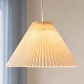 NOLA Hanglamp Percy, dimbaar, crème / amber, Woon-/ Eetkamer, Textiel / Stof / Zijde, Modern, hanglamp