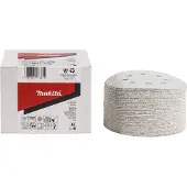 Makita schuurpapier, diameter 125 mm, korrelgrootte K120, 50 stuks.25 mm, korrelgrootte K120, 50 stuks.